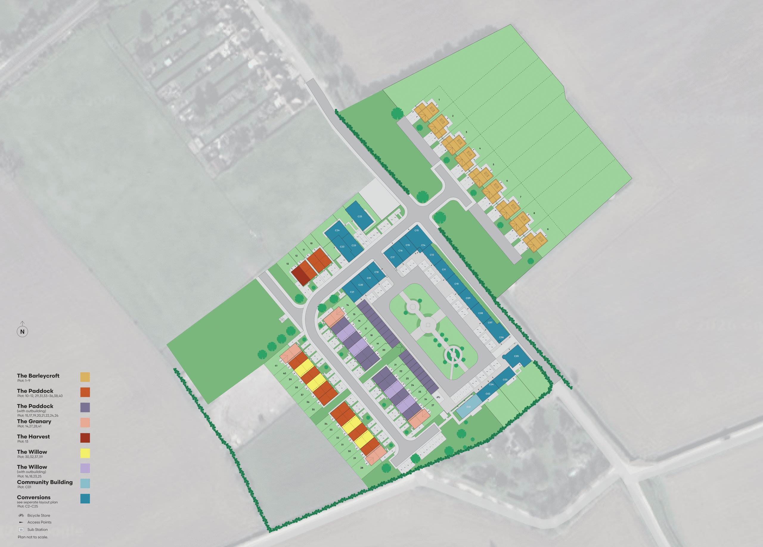The Old Farmstead site map